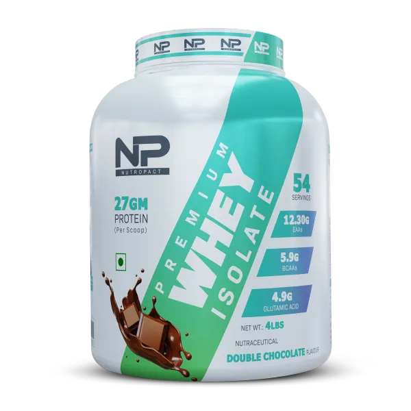 NutroPact_Premium_Whey_Protein_Isolate_|_Double_Chocolate_Flavor_|_Added_Digestive_Enzyme_|_27Gm_Protein_|_4Lbs_|_Hormone_Free_|_Easy_Mix_(3-4_Shakes_without_Shaker_Ball)_|_4.9Gm_Glutamic_Acid