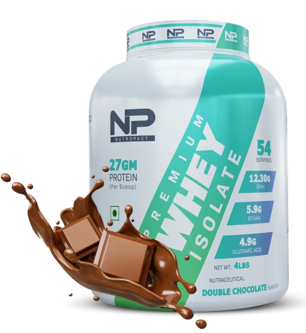 NutroPact_Premium_Whey_Protein_Isolate_|_Double_Chocolate_Flavor_|_Added_Digestive_Enzyme_|_27Gm_Protein_|_4Lbs_|_Hormone_Free_|_Easy_Mix_(3-4_Shakes_without_Shaker_Ball)_|_4.9Gm_Glutamic_Acid
