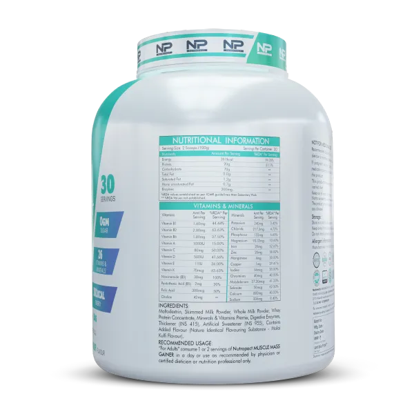 NutroPact_Muscle_Mass_Gainer_With_Multivitamins_and_Minerals_|Malai_Kulfi_Flavor_|_20Gm_Protein_|_Added_Digestive_Enzymes_|_Perfect_Protein_Carb_Ratio