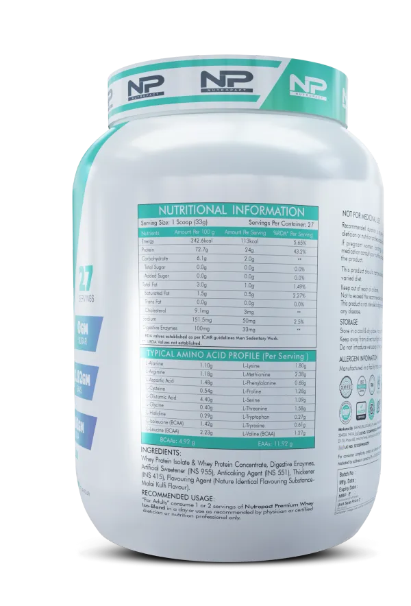 NutroPact_Premium_Whey_Protein_Iso-Blend_|_Malai_Kulfi_Flavor_|_Added_Digestive_Enzyme_|_24Gm_Protein_|_2Lbs_|_Hormone_Free_|_Easy_Mix_(3-4_Shakes_without_Shaker_Ball)