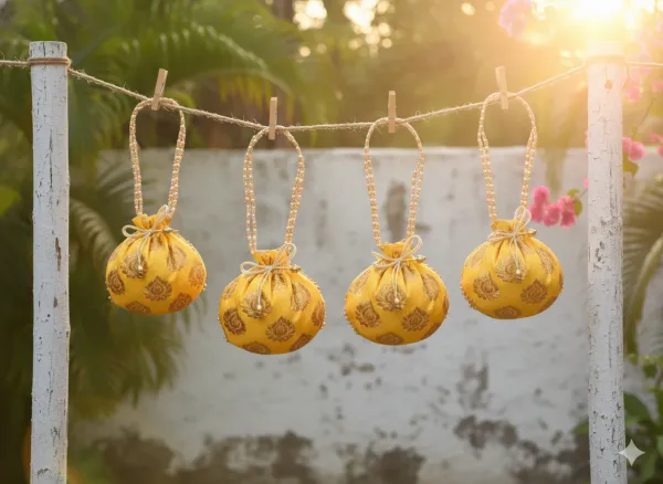 Bail_Round_Potli_Bag_with_Pearl_Beaded_Handle_Yellow-_Pack_of_4
