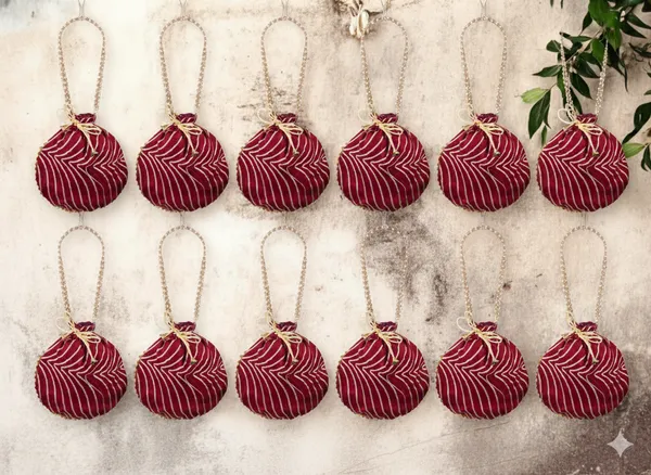 Bandhani_Style_Round_Potli_Bag_with_Golden_Handle_-_Red