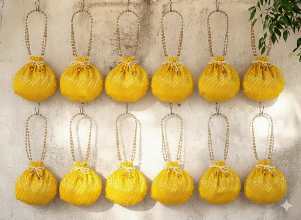 Bandhani_Style_Round_Potli_Bag_with_Golden_Handle_-_Yellow
