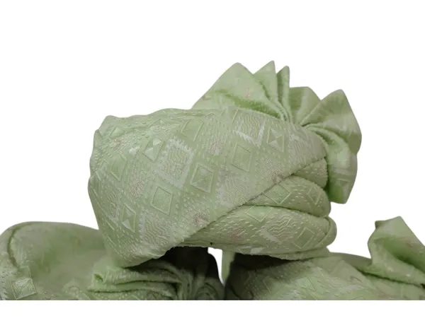 Light_Green_Baraati_Pagdi_With_Self-Design_(Pack_Of_10)