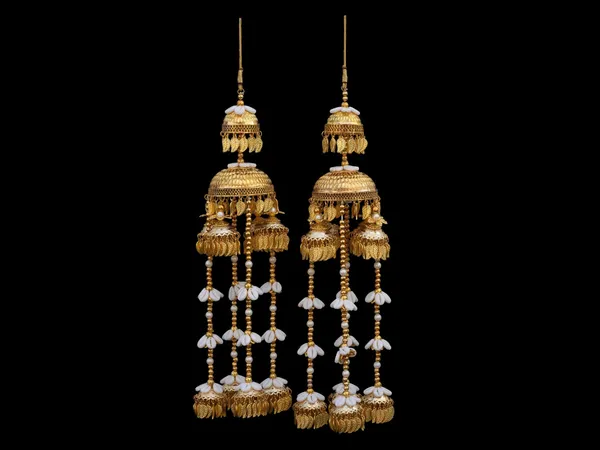 Regal_Golden_Bridal_Kaleera_With_Pearl_&_Leaf_Tassels
