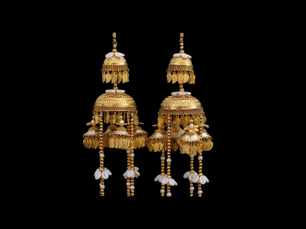 Regal_Golden_Bridal_Kaleera_With_Pearl_&_Leaf_Tassels