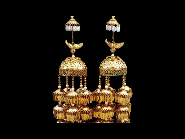 Grand_Multi_Layer_Golden_Bridal_Kaleera_With_Bird_Motif_&_Pearl_Drops