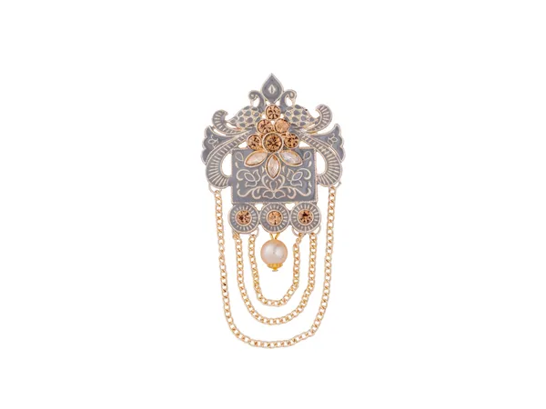 Elegant_Groom_Brooch_With_Stone_Detailing
