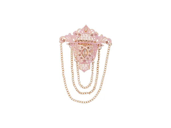 Elegant_Groom's_Brooch_With_Chain_Detailing