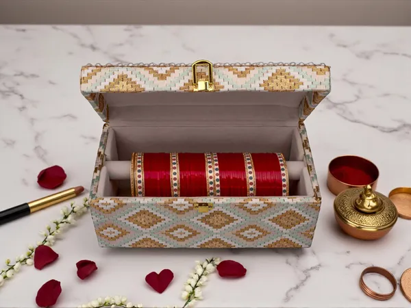 Handcrafted_Pearl_&_Brocade_Chooda_Box_-_Blue