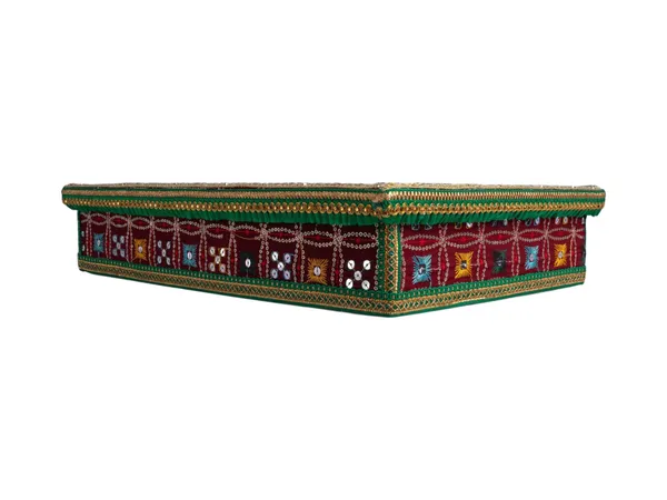 Rajwada_Handcrafted_Chowki_-_Maroon