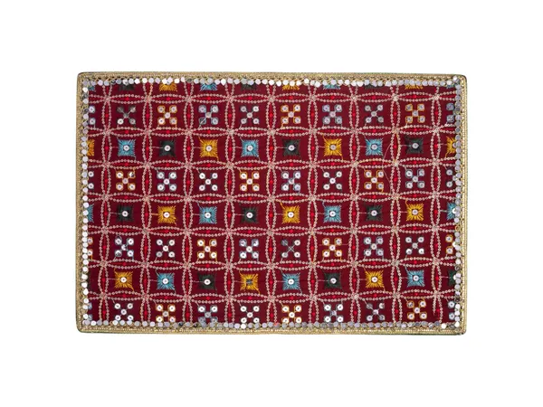 Rajwada_Handcrafted_Chowki_-_Maroon