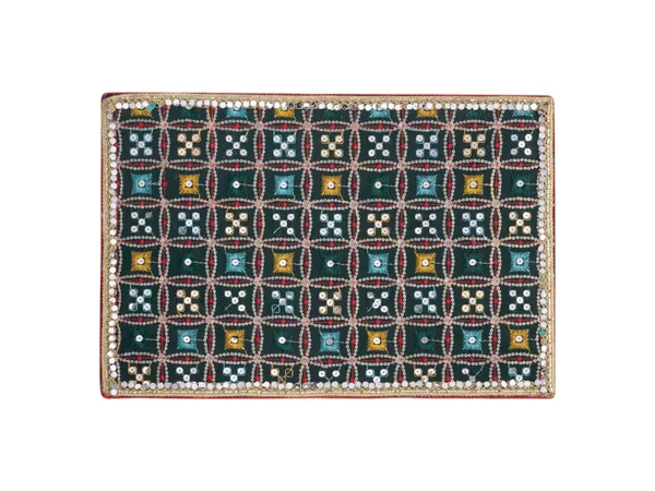Rajwada_Handcrafted_Chowki_-_Green