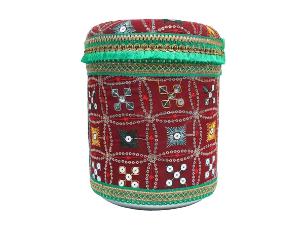 Phulkari_Handcrafted_Box_-_Maroon