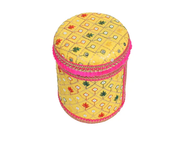 Zardozi_Handcrafted_Box_-_Yellow
