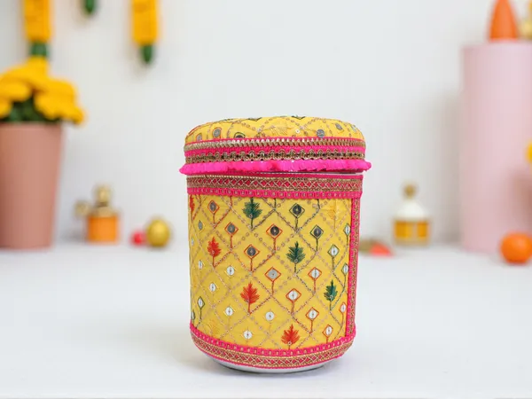 Zardozi_Handcrafted_Box_-_Yellow