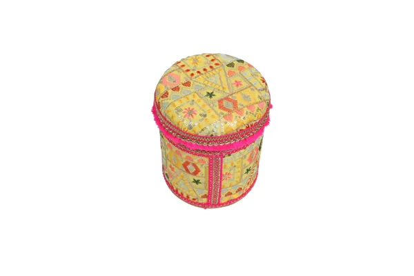 Phulkari_Handcrafted_Box_-_Yellow