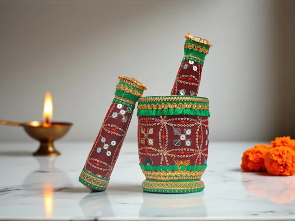 Rajwada_Handcrafted_Okhal_Musal_-_Maroon