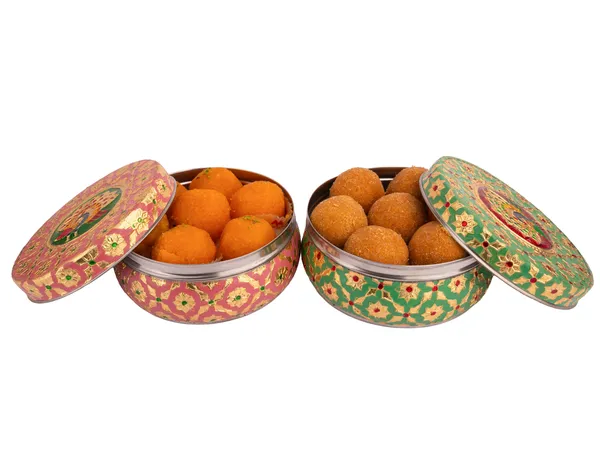 Handcrafted_Meenakari_Steel_Ladoo_Box_|_Pink-Green_(Large)