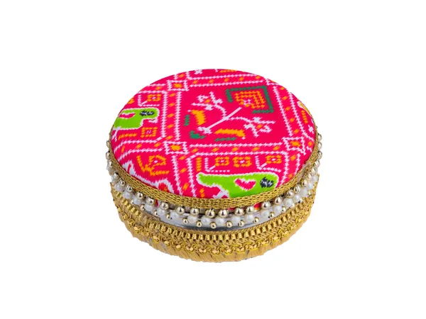 Traditional_Ikat_Ladoo_Box_-_Pink_(Pack_Of_2)