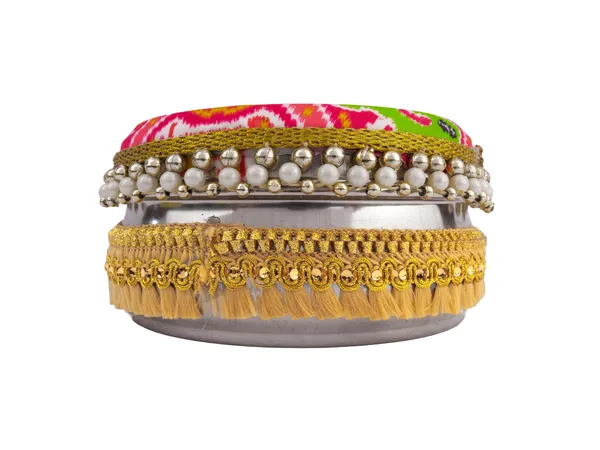 Traditional_Ikat_Ladoo_Box_-_Pink_(Pack_Of_2)