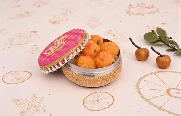 Decorative_Ganpati_Ladoo_Container_-_Pink_(Pack_Of_2)