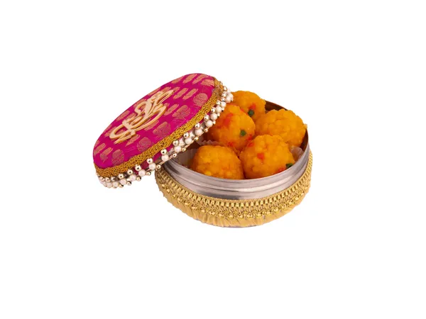 Decorative_Ganpati_Ladoo_Container_-_Pink_(Pack_Of_2)