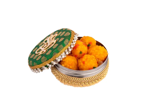 Decorative_Ganpati_Ladoo_Container_-_Green_(Pack_Of_2)