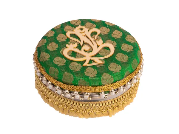 Decorative_Ganpati_Ladoo_Container_-_Green_(Pack_Of_2)
