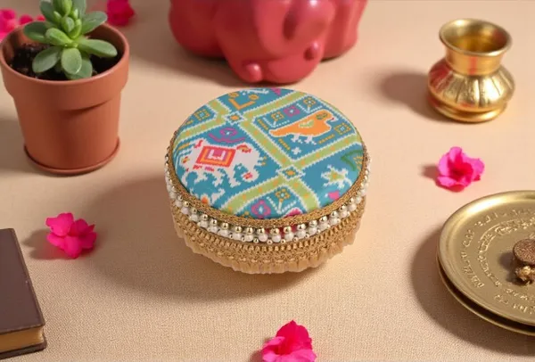 Traditional_Ikat_Ladoo_Box_-_Blue_(Pack_Of_2)