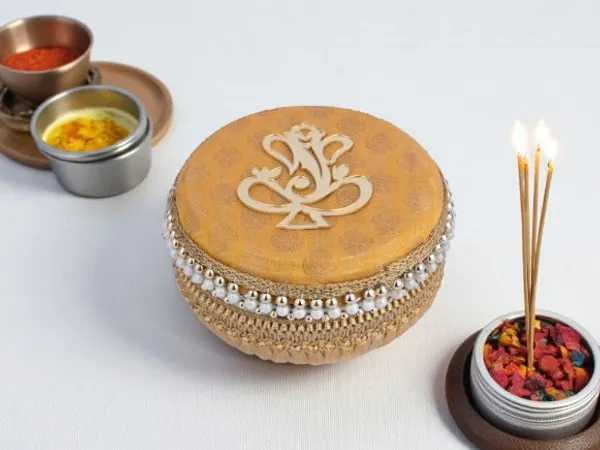 Decorative_Ganpati_Ladoo_Container_-_Yellow_(Pack_Of_2)
