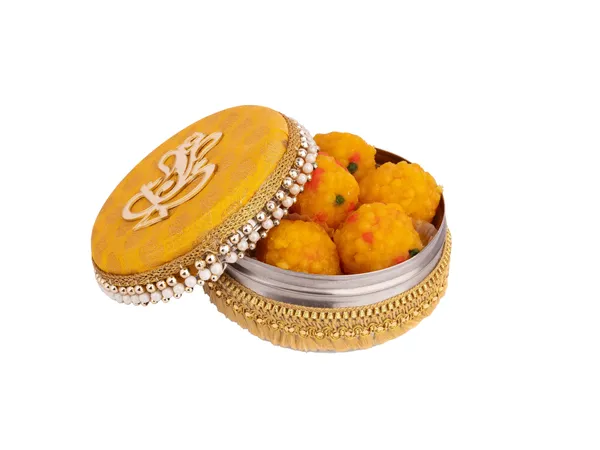 Decorative_Ganpati_Ladoo_Container_-_Yellow_(Pack_Of_2)