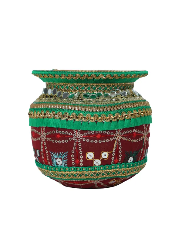 Rajwada_Handcrafted_Lota_-_Maroon
