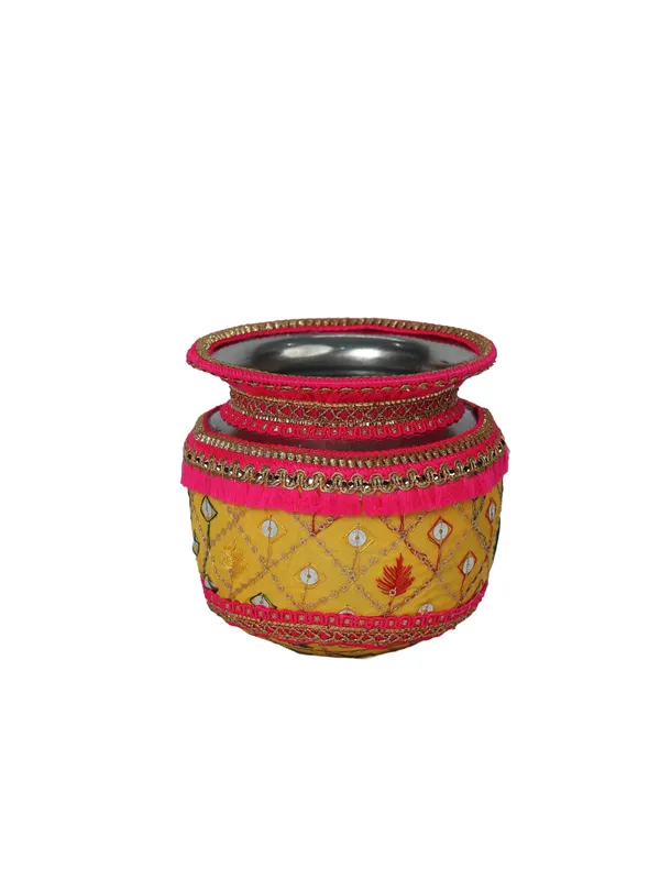 Zardozi_Embroidered_Lota_-_Yellow