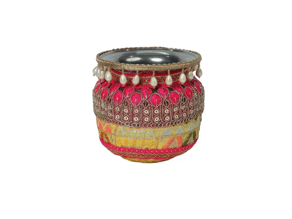 Phulkari_Handcrafted_Lota_-_Yellow