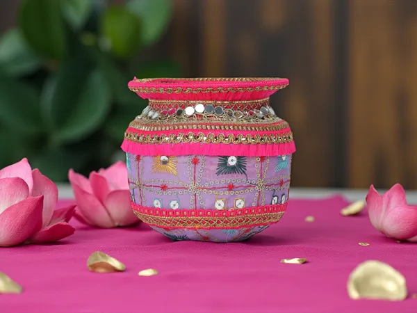 Rajwada_Handcrafted_Lota_-_Lavender