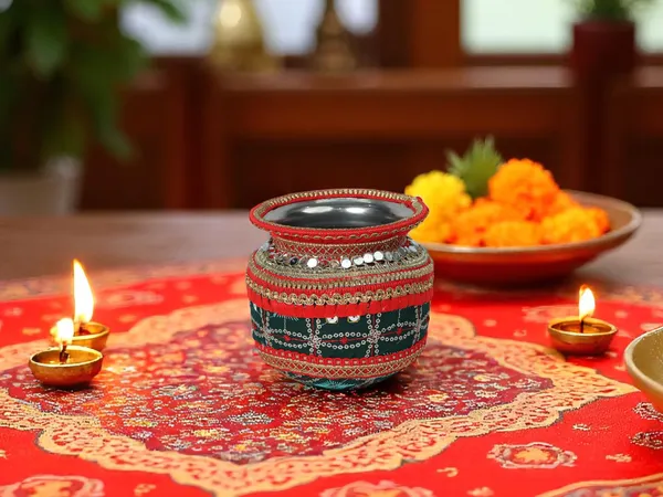 Rajwada_Handcrafted_Lota_-_Green
