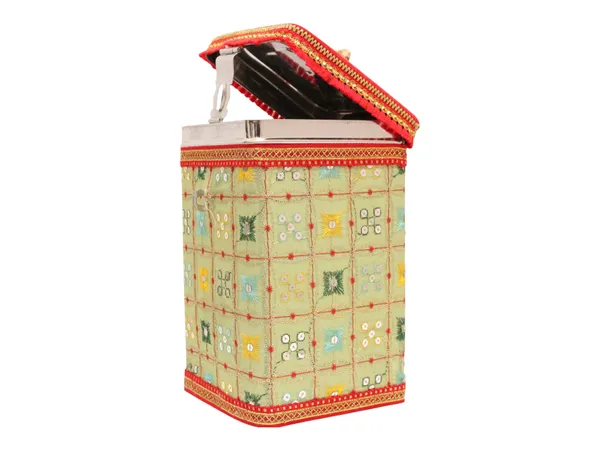 Rajwada_Handcrafted_Square_Container_-_Pista