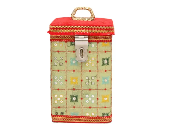 Rajwada_Handcrafted_Square_Container_-_Pista