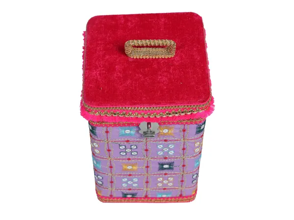 Rajwada_Handcrafted_Square_Container_-_Lavender