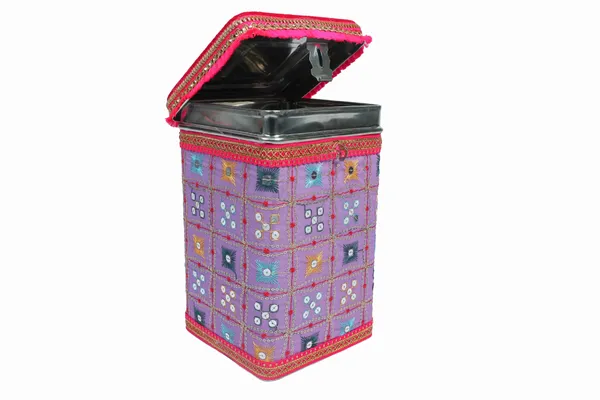 Rajwada_Handcrafted_Square_Container_-_Lavender