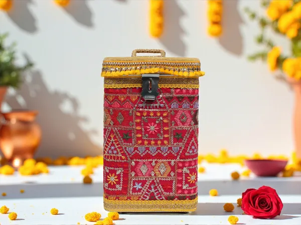 Phulkari_Handcrafted_Square_Container_-_Rani_Pink