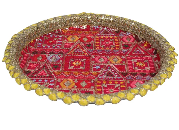 Phulkari_Handcrafted_Thaal_-_Rani_Pink