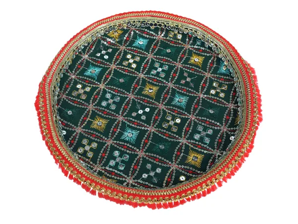 Rajwada_Handcrafted_Thaal_-_Green