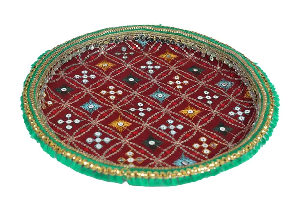 Rajwada_Handcrafted_Thaal_-_Maroon