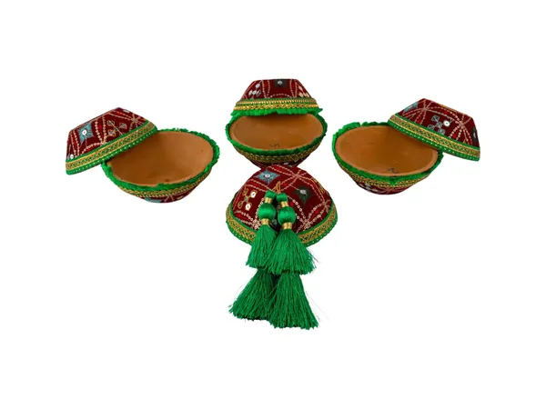 Rajwada_Handcrafted_Manda_-_Maroon