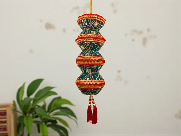 Rajwada_Handcrafted_Manda_-_Green