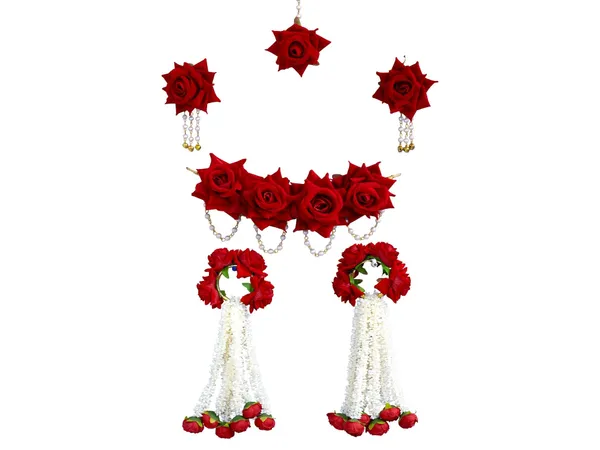 White-Red_Rose_Floral_Jewellery_Set