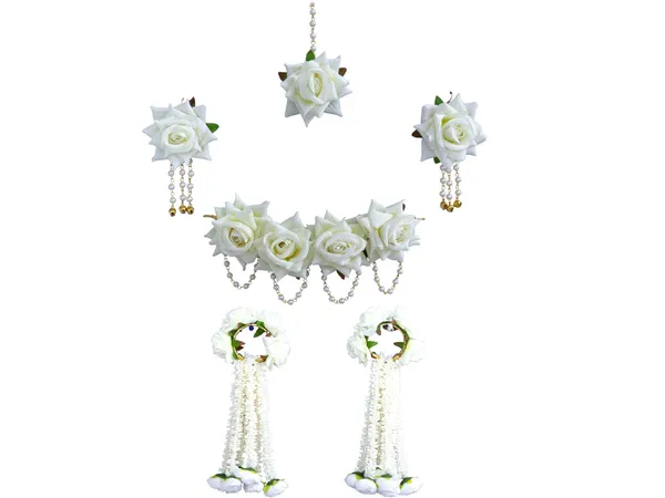 White_Rose_Floral_Jewellery_Set