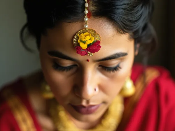 Red-Yellow_Floral_Maangtika_With_Pearls